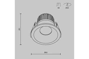 Второе фото. Светильник встраиваемый LED MAYTONI Downlight Zoom