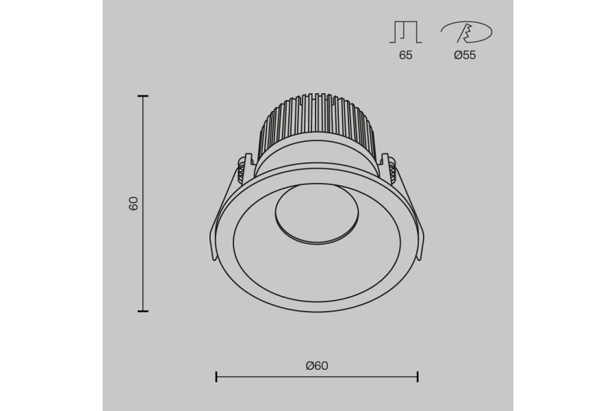 Светильник встраиваемый LED MAYTONI Downlight Zoom (изображение №13)