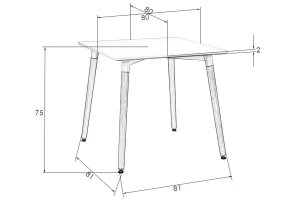 Второе фото. Стол обеденный DOBRIN Serra