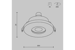Второе фото. Светильник встраиваемый Downlight Stark