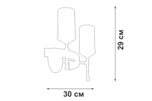 Второе фото. Светильник настенный VITALUCE V1813-7/2A