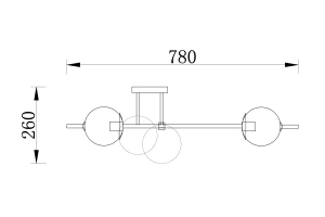 Второе фото. Светильник потолочный FREYA Damask