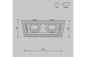 Второе фото. Светильник встраиваемый MAYTONI Downlight Atom