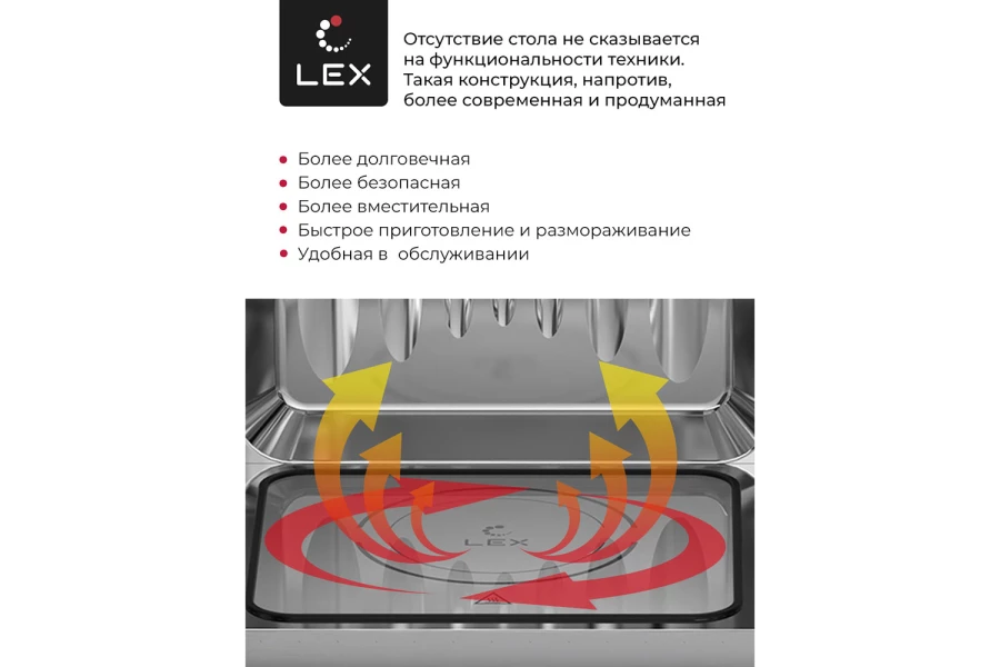Микроволновая печь LEX Bimo 20.07 Inox (изображение №7)