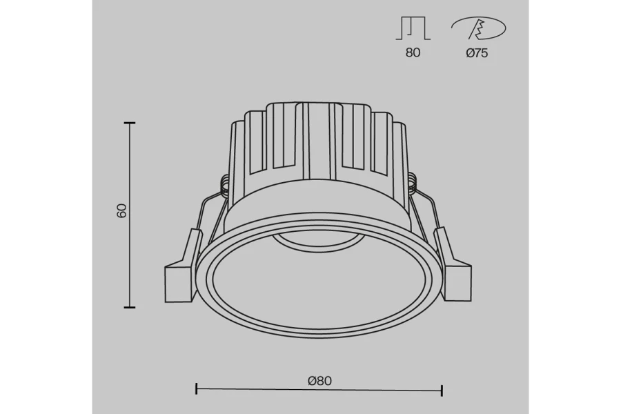 Светильник встраиваемый MAYTONI Downlight Round (изображение №10)