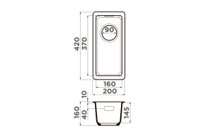 Второе фото. Мойка врезная OMOIKIRI Kata 20