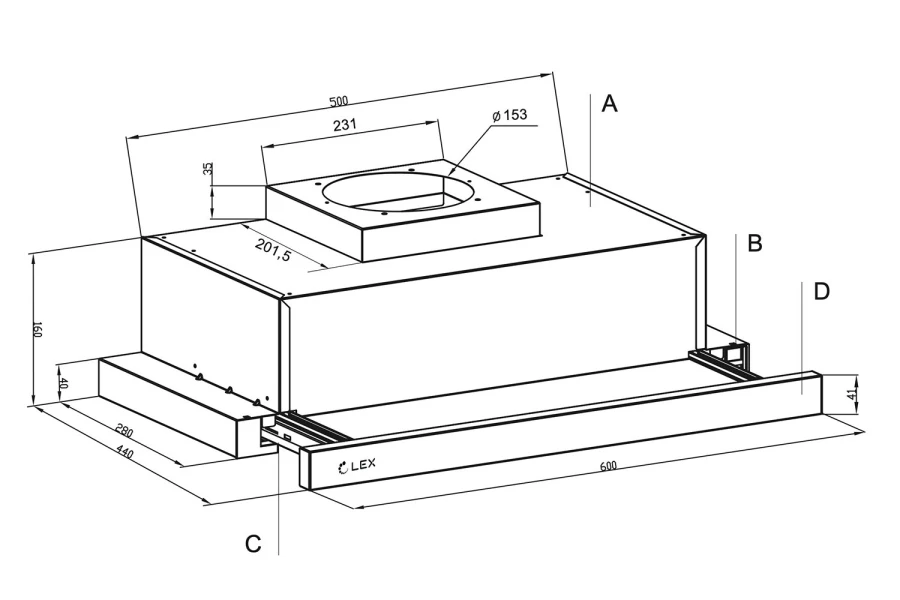 Вытяжка LEX Hermes 600 (изображение №4)