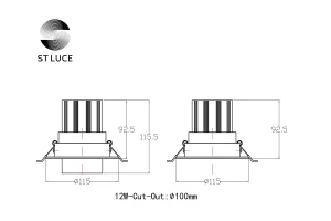 Второе фото. Светильник встраиваемый LED Zoom