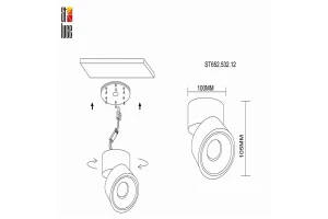 Второе фото. Светильник потолочный LED ST652