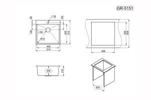 Второе фото. Мойка врезная GRANULA Granula