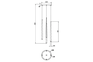 Второе фото. Светильник подвесной MAYTONI Modern Cascade
