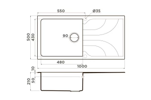 Второе фото. Мойка врезная Yasugata