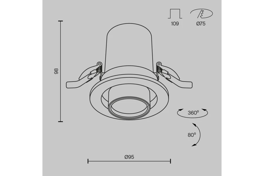 Светильник встраиваемый Downlight Hidden (изображение №9)