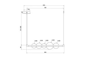 Второе фото. Светильник подвесной Glaze