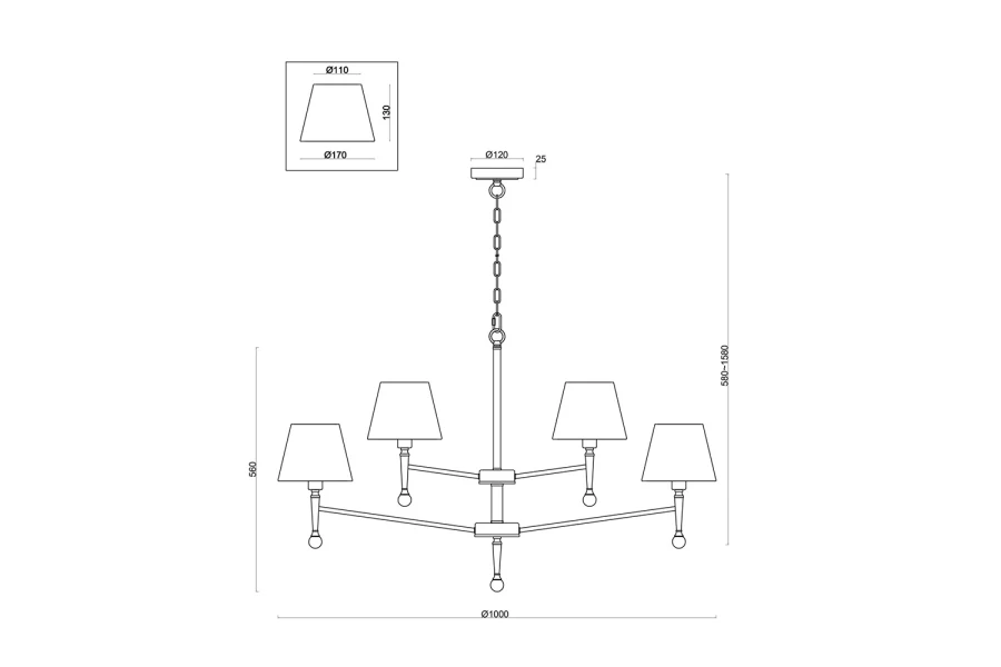 Светильник подвесной FREYA Classic (изображение №3)