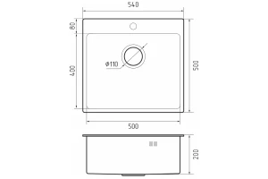 Второе фото. Мойка врезная Rinox