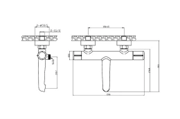 Смеситель для ванны AGGER Slim A2210000