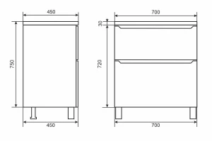 Второе фото. Тумба напольная Tanos