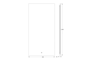 Второе фото. Зеркало с LED-подсветкой DEFESTO Glow