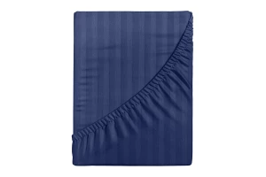 Простыня на резинке Stripe Premium Indigo