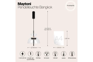 Второе фото. Светильник подвесной MAYTONI Modern Bangkok