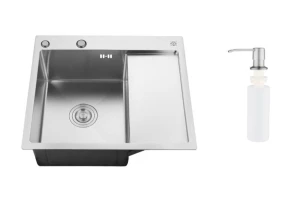 Мойка врезная с дозатором и крылом РМС MRK