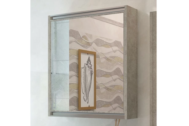 Шкаф-зеркало EVA GOLD White Stone (изображение №2)