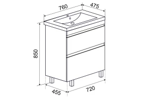 Второе фото. Тумба напольная Джерси