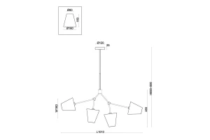 Второе фото. Светильник потолочный FREYA Modern Hats
