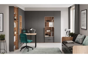 Второе фото. Шкаф комбинированный со столом Порто