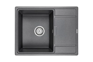 Мойка врезная с крылом PAULMARK Weimar графит