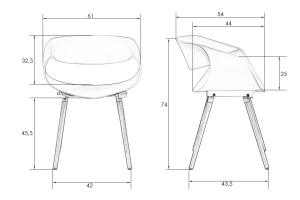 Второе фото. Стул обеденный DOBRIN Alien