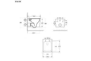 Второе фото. Унитаз подвесной BOND Cube
