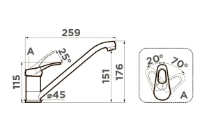 Второе фото. Смеситель OMOIKIRI Kado-PA
