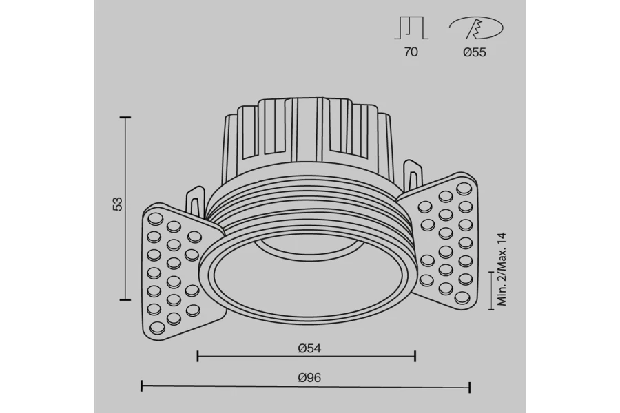 Светильник встраиваемый Downlight Round (изображение №11)