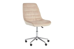 Кресло рабочее - ABBOT, 60,5х92(102)х68,5 см, светло-серый/бежевый, АББОТ