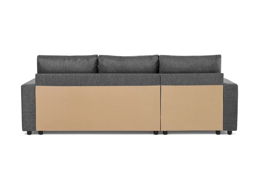 Угловой диван-кровать - аналог IKEA VILASUND, 235х90х155 см, серый (изображение №15)
