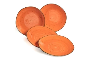 Второе фото. Тарелка мелкая Хорека Коралл