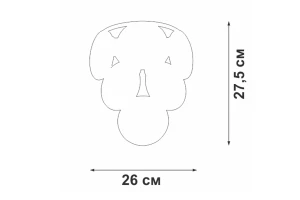 Второе фото. Светильник настенный VITALUCE V5850-9/2A