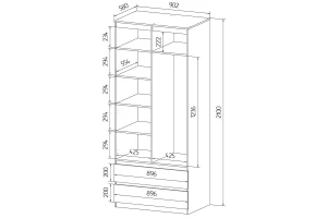 Второе фото. Шкаф для одежды Сноули