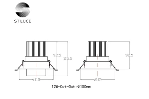 Второе фото. Светильник встраиваемый LED Zoom