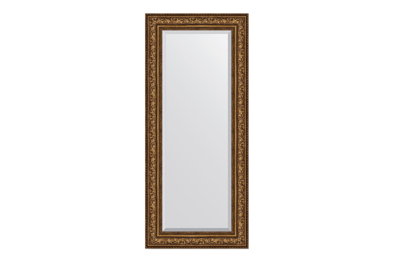 Зеркало с фацетом в раме Виньетка состаренная бронза 109 мм