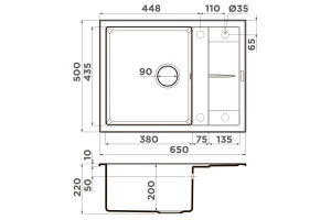 Второе фото. Мойка врезная Sumi