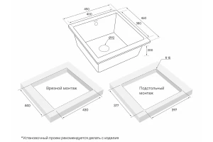 Второе фото. Мойка врезная PAULMARK Gera