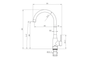 Второе фото. Смеситель для кухни MLSS-0321
