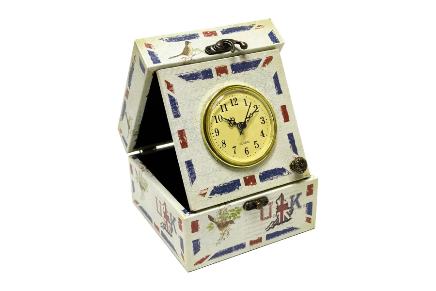Часы в шкатулке настольные 29-422 16 см (изображение №1)