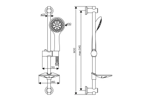 Второе фото. Душевой комплект Norma