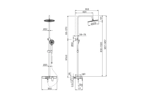 Второе фото. Смеситель для ванны IDDIS Shelfy