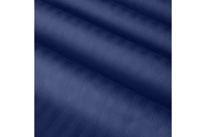 Второе фото. Простыня на резинке Stripe Premium Indigo