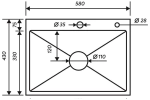 Второе фото. Мойка врезная MR-5843